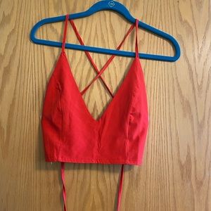 Adjustable tie crop top